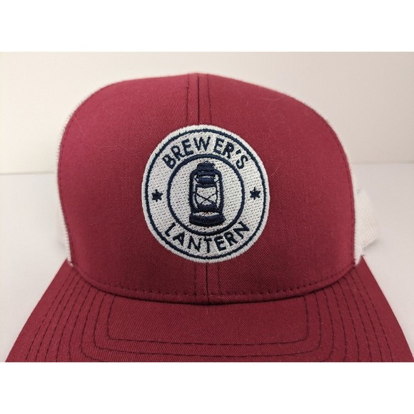 Brewer's Lantern red white trucker hat snapback - Picture 3 of 8